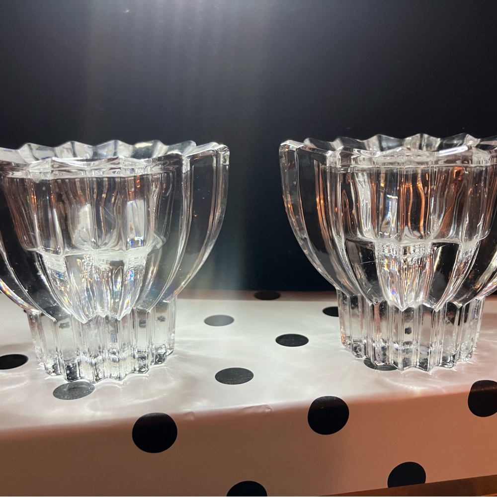 Mikasa Crystal Candle Holder 16 Point Star Austria